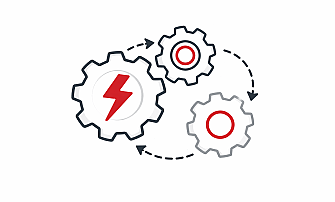 Nahaufnahme einer Tastatur mit einer roten Boost-Taste.